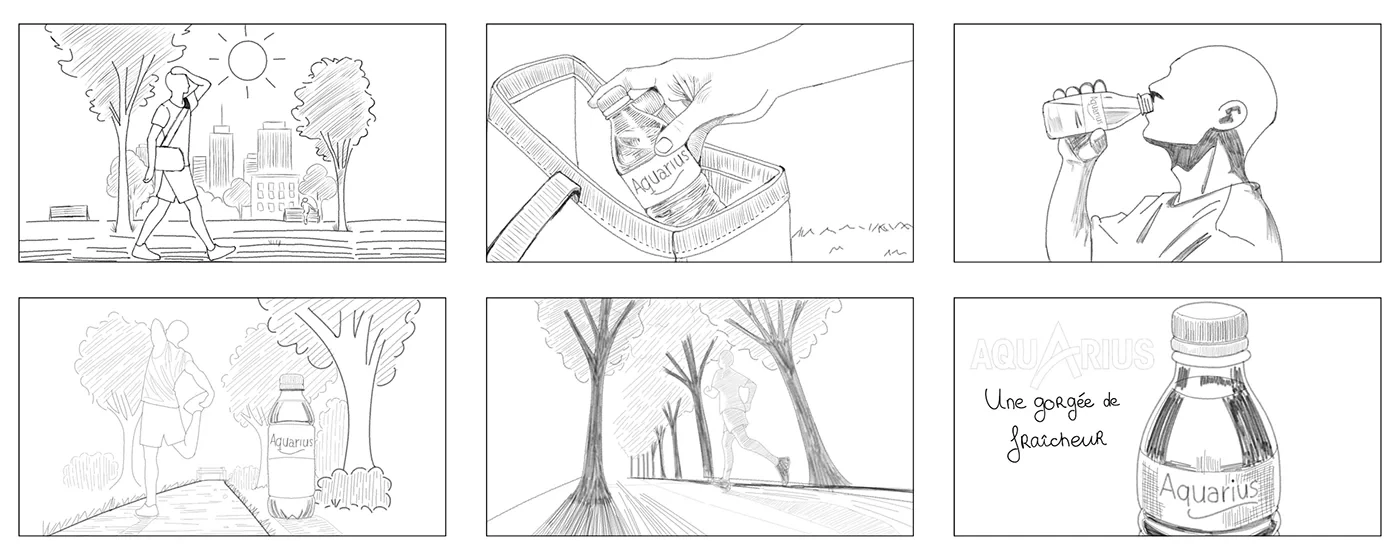 Storyboard publicitaire — Aquarius